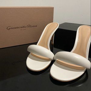 GIANVITO ROSSI Bijoux 85 leather mules
